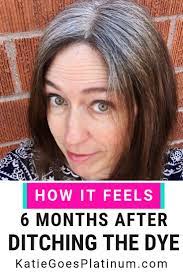 6 Months With No Hair Dye And Loving Every Minute Of It Gray Hair Growing Out Transition To Gray Hair Hair Transition