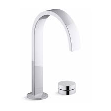 Diamond seal technology is less hassle to install and helps your faucet perform like new for life, reducing leak points and lasting twice as long as the industry standard Kohler K 77968 8a Cp Polished Chrome Components 1 2 Gpm Widespread Bathroom Faucet With Ribbon Spout Rocker Handle And Pop Up Drain Assembly Faucetdirect Com