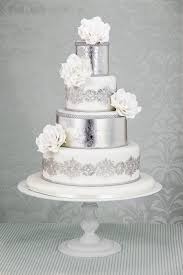 A Gallery Of Fondant And Gum Paste Wedding Cakes From Cake Decorators Around The World Inspired By Silver Wedding Cake Gold Wedding Cake Metallic Wedding Cakes
