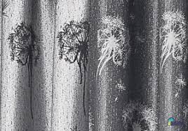 Der vorhang ist ein tülle (öse) stil vorhang. Vorhang Pusteblume Schwarz Silber Fertigvorhange Wisangardinen