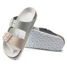 Birkenstock Arizona Split Nubuck Leather Mineral Light Rose Sandals Bstore