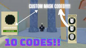 Check spelling or type a new query. Custom Mask Codes For Shindo Life Youtube