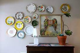 Kelly Rae Plate Wall Arrangement Plates On Wall Plate Wall Decor Hang Plates On Wall