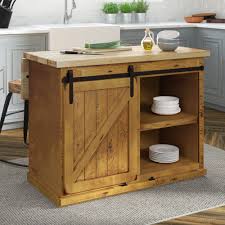 Being wood, i didn't feel i could wipe it down and disinfect like a true sealed counter top. Gracie Oaks Uli 48 Solid Wood Kitchen Island Reviews Wayfair