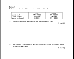 Kos berubah ialah kos yang berubah apabila output syarikat berubah. Soalan 1 Berikut Ialah Maklumat Jumlah Hasil Dan K Chegg Com