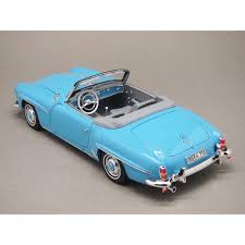 Mercedes 190 Sl Bleue Norev 1 18 Minicarweb