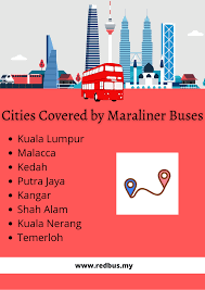 It saves their hassle from travelling down to kuala lumpur city centre. Cities Covered By Maraliner Buses Bus Travel Bus Tickets Online Tickets