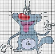 Grille Gratuite Oggy Et Les Cafards Le Blog De 7 A La Maison Point De Croix Tricot Grilles Gratuites Oggy Oggy Et Les Cafards Dessin Anime