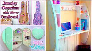 Diy Crafts For Room Decor 3 Cardboard Furnitures Diy Room Decorating Id Diy Crafts Room Decor Diy Craft Room Craft Room Organization Diy