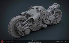 The Art Of Gears Of War 4 Concept Motorcycles Futuristic Cars Futuristic Motorcycle