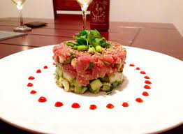Tuna Tartare In Sesame Ginger Sauce Recipe Tartare Recipe Tuna Tartare Recipe Seafood Recipes