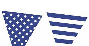 Free Printable Bunting Garland Banner Blue Pdf Free Printable Banner Nautical Banner Flag Printable