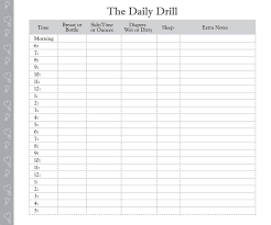 printable diaper feeding form day in the life daily log