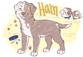Oc Ham By Ranalligator Deviantart Com On Deviantart Dog Design Art Cute Animal Drawings Puppy Art
