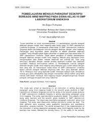 Check spelling or type a new query. Pdf Pembelajaran Menulis Paragraf Deskripsi Berbasis Mind Mapping Pada Siswa Kelas Vii Smp Laboratorium Undiksha