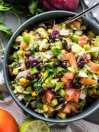 Chopped Mexican Salad Recipe Mexican Salad Recipes Mexican Food Recipes Mexican Salads