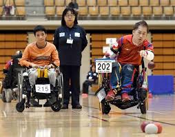 Boccia is a paralympic target sport, similar to bowls, which is played indoors by disabled players. New Measuring App Expected To Give Boccia A Boost The Mainichi