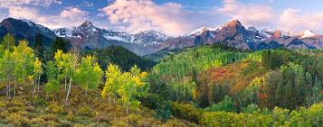 Colorado Mountains Panoramic Photograph Autumn Scenery Pictures Mountain Landscape Mountain Photography