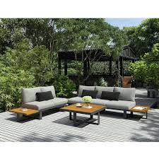 Ove Decors Platform Ii Sectional Set Allmodern Outdoor Sofa Sets Outdoor Furniture Chairs Outdoor Dining Chair Cushions