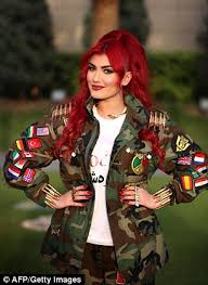 Helen Abdulla who inspires troops with her songs about destroying ISIS