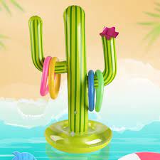 Just fill the cooler section with ice and your favorite tropical beverage and the party is ready to start! Stress Reliever Toys Cactus Swimming Pool Ring Toss Games Inflatable Pool Toys With 4 Ring Funny Educational Toys Entertainment Special Price 821a Fabrik42