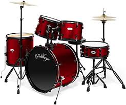 Drums in the higher price range can run into thousands of dollars of cost, while those on the lower end will start as low as just a few hundred. Amazon Com Ashthorpe 5 Piece Complete Full Size Adult Drum Set With Remo Batter Heads Red Musical Instruments