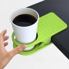 3x Office Table Desk Drink Coffee Cup Holder Clip Drinklip Random Color Coffee Cup Holder Coffee Holder Cup Holder