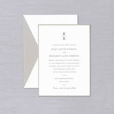 Revere Wedding Invitation Crane Stationery Crane Wedding Invitations Wedding Invitations Monogram Wedding Invitations
