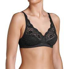 80% polyamide, 13% elasthanne, 7% coton entretien : Soutien Gorge Sans Armatures En Dentelle Triumph Amourette 300