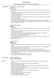 counter sales resume samples velvet jobs