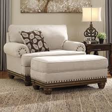 When you're matching an ottoman with a chair, it's especially important to get a piece that matches or compliments the furniture that you already have if your chair is still relatively new, check the furniture manufacturer to see if there is an ottoman made to go with your chair, as this will be the most ideal. Holland Transitional Chair And A Half Ottoman Ruby Gordon Home Chair Ottoman Sets