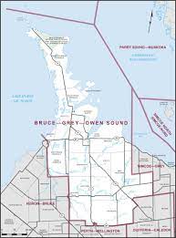 Wondering about vaccine distribution in grey/bruce? Bruce Grey Owen Sound Maps Corner Elections Canada Online
