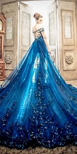 21 Adorable Blue Wedding Dresses For Romantic Celebration Gowns Ball Gowns Wedding Blue Wedding Dresses