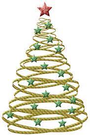 Transparent Gold Christmas Tree With Green Stars Png Picture Christmas Tree Clipart Gold Christmas Tree Christmas Stencils