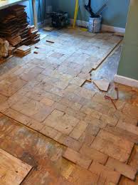 This Is An End Grain Floor Laid As Tiling In A Variable Pattern End Grain Is A Cross Section Or Perpendicular Of T End Grain Flooring Diy Flooring Flooring