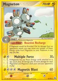 1 etimología 2 biología 2.1 hábitat 2.2 alimentación 2.3 diferencia de género 3 evolución 4 otros datos 4.1 videojuegos principales 4.2 estadísticas del pokéathlon 4.3… Magneton Ex Legend Maker Pokemon Card Pikawiz