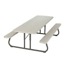 Lifetime picnic table replacement parts. Lifetime Products Inc Lifetime 80123 Folding Picnic Table And Benches 8 Feet