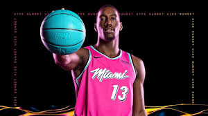 Nba miami heat jersey wall hanging. Miami Heat Unveils Pink Sunset Vice Jerseys Miami New Times