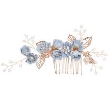 4.6 out of 5 stars. Romatic Blue Flower Festival Wedding Hair Combs Pearls Hair Pins Prom Bridal Wedding Hair Accessories Gold Leaves Hair Jewelry Hair Jewelry Aliexpress