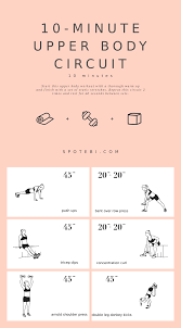 10 Minute Upper Body Circuit Upper Body Circuit Upper Body Workout Upper Body