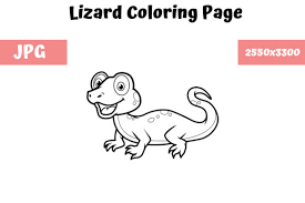 Here you can find coloring pages from games, cartoons, animated movies and fantasy world. Coloring Book Page For Kids Lizard Graphic By Mybeautifulfiles Creative Fabrica