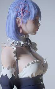 saw2008, blue hair, big boobs, CGI, maid outfit, maid, Re:Zero Kara  Hajimeru Isekai Seikatsu, Rem (Re:Zero) | 2160x3500 Wallpaper - wallhaven.cc