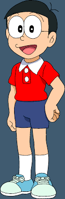 Nobita Nobi with a red dress (With a Tie Shoes) by carlosmenera2020