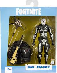 Italian text action figure (articulated and posable) with weapons / accessories see photos height about 18cm 100% original brand mcfarlane officially licensed epic games new in original themed box suggested age: Best Buy Mcfarlane Toys Fortnite Skull Trooper Figure Black White 10602