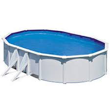 Piscine Hors Sol Acier Ovale Blanche 6 34 X 3 99 X 1 22 M Oogarden