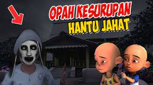 Upin & ipin is a 2007 malaysian television series of animated shorts produced by les' copaque production, which features the life and adventures of the eponymous twin brothers in a fictional malaysian. Opah Kesurupan Hantu Jahat Upin Ipin Takut Gta Lucu Youtube