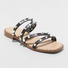 Women S Hollis Embellished Slide Sandals A New Day Target