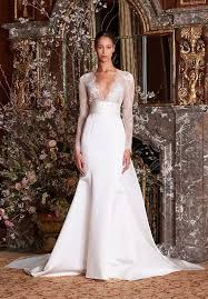 Wedding Dresses Wedding Dress Long Sleeve Wedding Dress Trends Plunging Neckline Wedding Dress