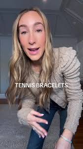 I’m not kidding when I say I haven’t taken these off (except spray tans)  since summer! I’m wearing the 3mm and 4mm size in a size 6.5”  #tennisbracelet
