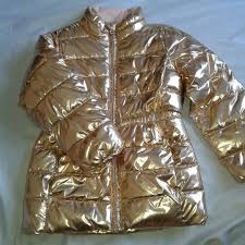 Looking for a good deal on gold puffer? Gap Jackets Coats Gap Girls Metallic Gold Puffer Coat Poshmark